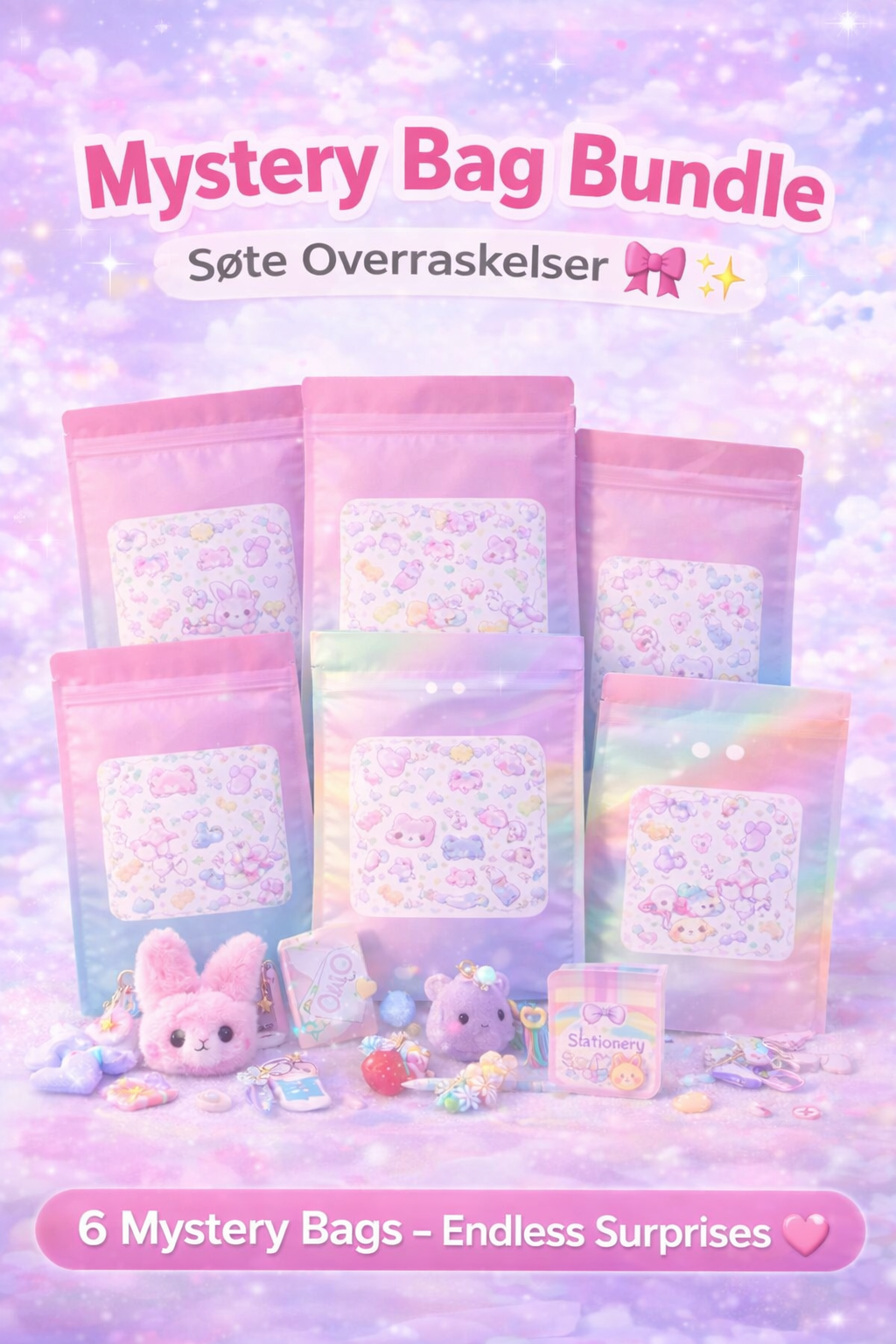 Mystery Bag Bundle -Limited edition – Søte Overraskelser 🎀✨